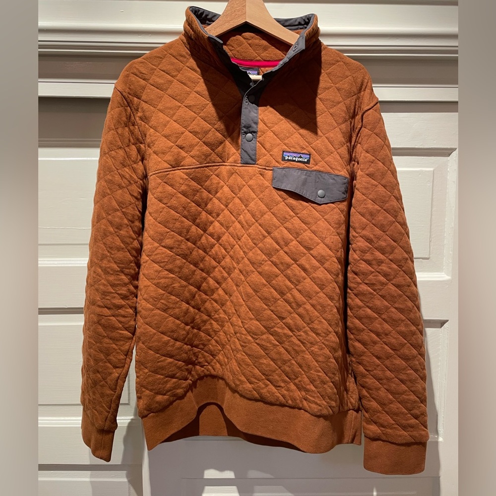 Patagonia Men’s (Medium) Organic Cotton Quilted Snap-T Pullover